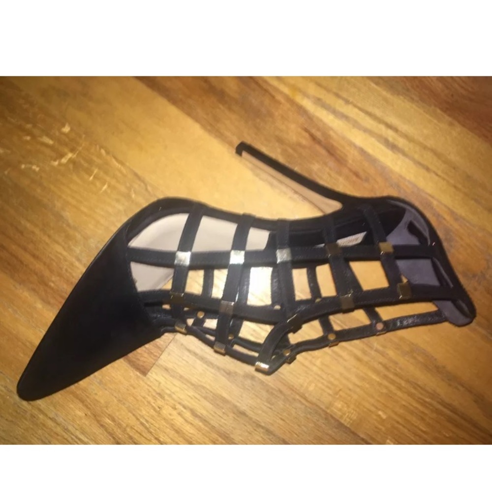 Michael Kors Black Studded Pointy Toe Heels sz 39